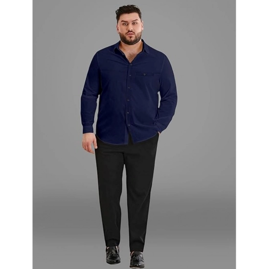 Generic Mens Casual Cotton Solid Full Sleeve Shirt (Navy Blue) Generic Mens Casual Cotton Solid Full Sleeve Shirt (Navy Blue)