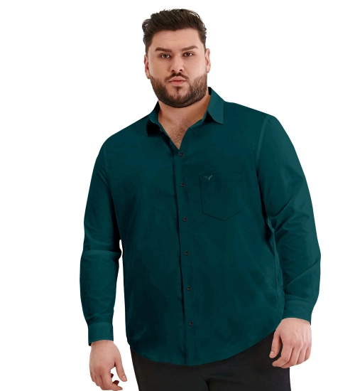 Generic Mens Casual Cotton Solid Full Sleeve Shirt (Rama)