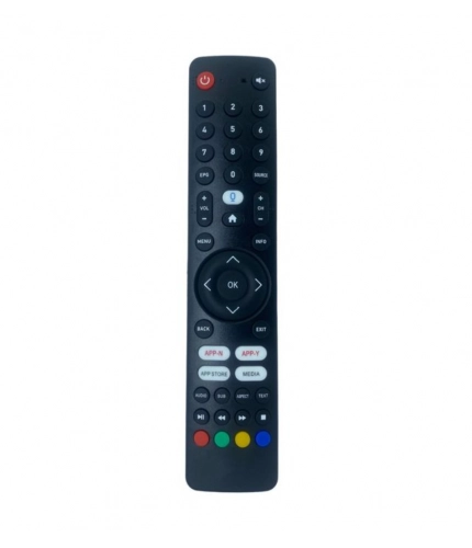Generic Smart TV Remote No. 1090 with App Store - Media Functions- Compatible-Replacement for Elista Smart TV LCD-LED Remote Control (Black)