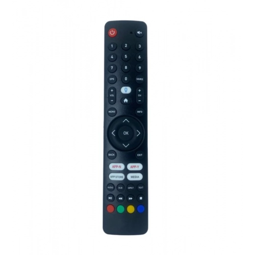 Generic Smart TV Remote No. 1090 with App Store - Media Functions- Compatible-Replacement for Elista Smart TV LCD-LED Remote Control (Black)