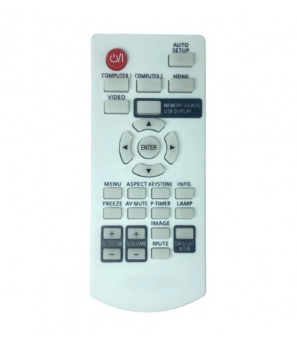Generic Projector Remote No. 1095 Compatible-Replacement for Panasonic Projector Remote (White)