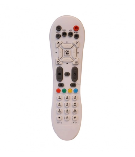 Generic DTH Remote No. 125 Compatible-Replacement for Videocon DTH Set Top Box Remote (White)