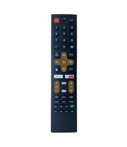 Generic Smart TV Remote No. 1089 with Netflix - YouTube Functions- Compatible-Replacement for Treeview Smart TV LCD-LED Remote Control (Black)