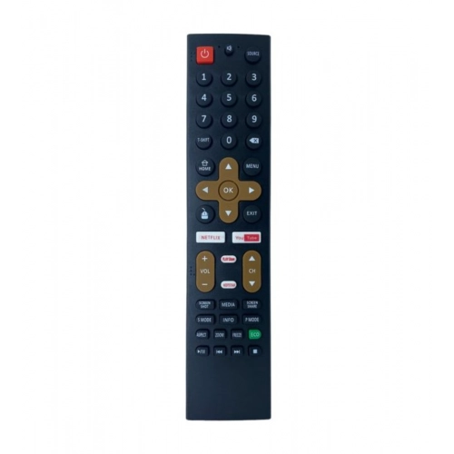 Generic Smart TV Remote No. 1089 with Netflix - YouTube Functions- Compatible-Replacement for Treeview Smart TV LCD-LED Remote Control (Black)