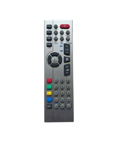 Generic DTH Remote No. URC27-VC80 Compatible-Replacement for Videocon DTH Satellite Box- LCD TV Remote Control (Grey)