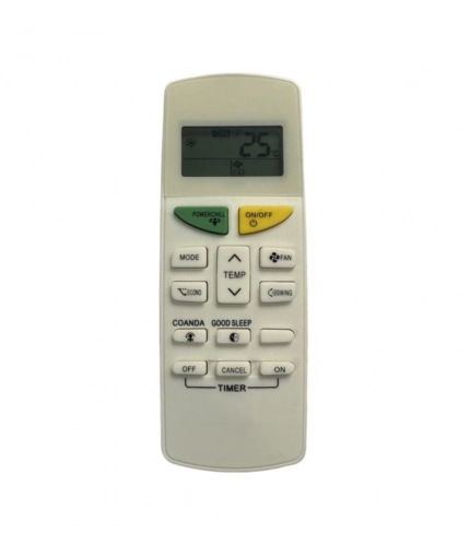 Generic AC Remote No. 132F Compatible-Replacement for Daikin - Daikin Inverter AC Remote Control (White)