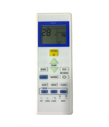 Generic AC Remote No. 157D Compatible-Replacement for Sanyo AC Remote Control (White)