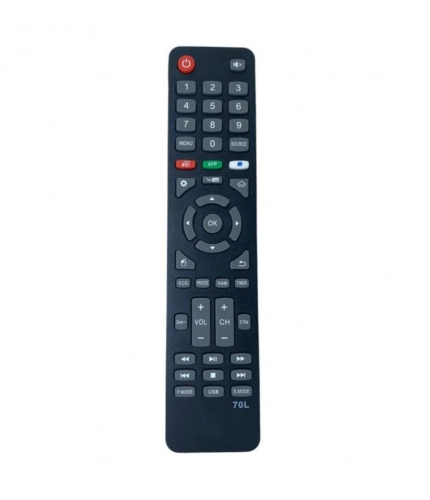 Generic Smart TV Remote No. 1092 with YouTube Functions- Compatible-Replacement for Akai Smart TV LCD-LED Remote Control (Black)