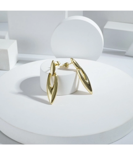 Generic Women's brassNew Gold Tone Polish Mini Office Earrings (Gold Plated) Generic Women's brassNew Gold Tone Polish Mini Office Earrings (Gold Plated)