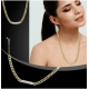 Generic Women's Stainless Steel Gold Polish Polish Hand Bracelet And Necklace (Gold Plated) Generic Women's Stainless Steel Gold Polish Polish Hand Bracelet And Necklace (Gold Plated)