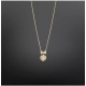 Generic Women's Stainless Steel Heart Shape Golden Delicate Pendent Chain (Gold Plated) Generic Women's Stainless Steel Heart Shape Golden Delicate Pendent Chain (Gold Plated)