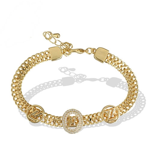 Generic Stainless Steel Unisex Gold Freesize Stainless Steel Loose Bracelet (Gold Plated)