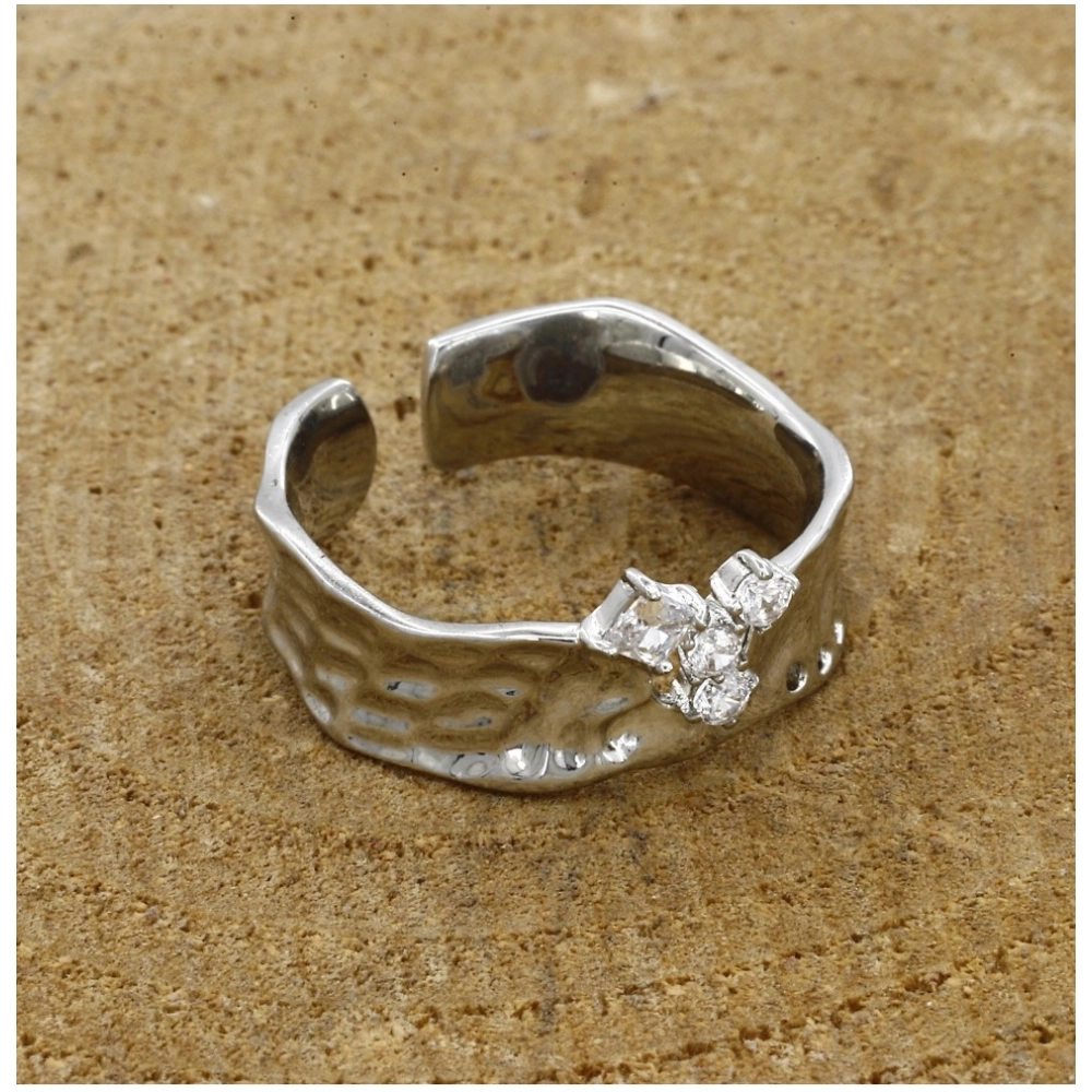 Generic Stainless Steel Silver Polish Freesize Western Finger Ring (Silver Plated) Generic Stainless Steel Silver Polish Freesize Western Finger Ring (Silver Plated)