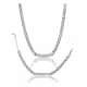 Generic Women's Stainless Steel Silver Polish Hand Bracelet And Necklace (Silver Plated)