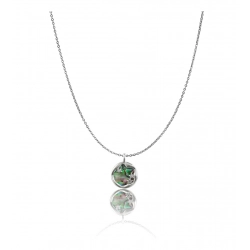 Generic Women's Stainless Steel Galaxy Pendent Delicate Chain (Silver Plated)