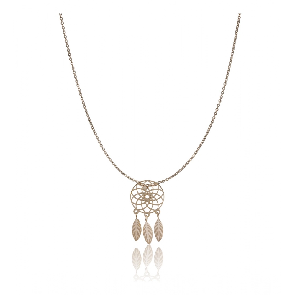 Generic Women's Stainless Steel Dream Catcher Pendent Delicate Chain (Gold Plated) Generic Women's Stainless Steel Dream Catcher Pendent Delicate Chain (Gold Plated)