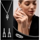 Generic Women's Stainless Steel Unique Design Silverpolish Combo Jewelry (Silver Plated)