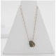 Generic Women's Stainless Steel Green Ring Pendent Delicate Chain (Gold Plated) Generic Women's Stainless Steel Green Ring Pendent Delicate Chain (Gold Plated)
