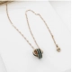 Generic Women's Stainless Steel Green Ring Pendent Delicate Chain (Gold Plated) Generic Women's Stainless Steel Green Ring Pendent Delicate Chain (Gold Plated)
