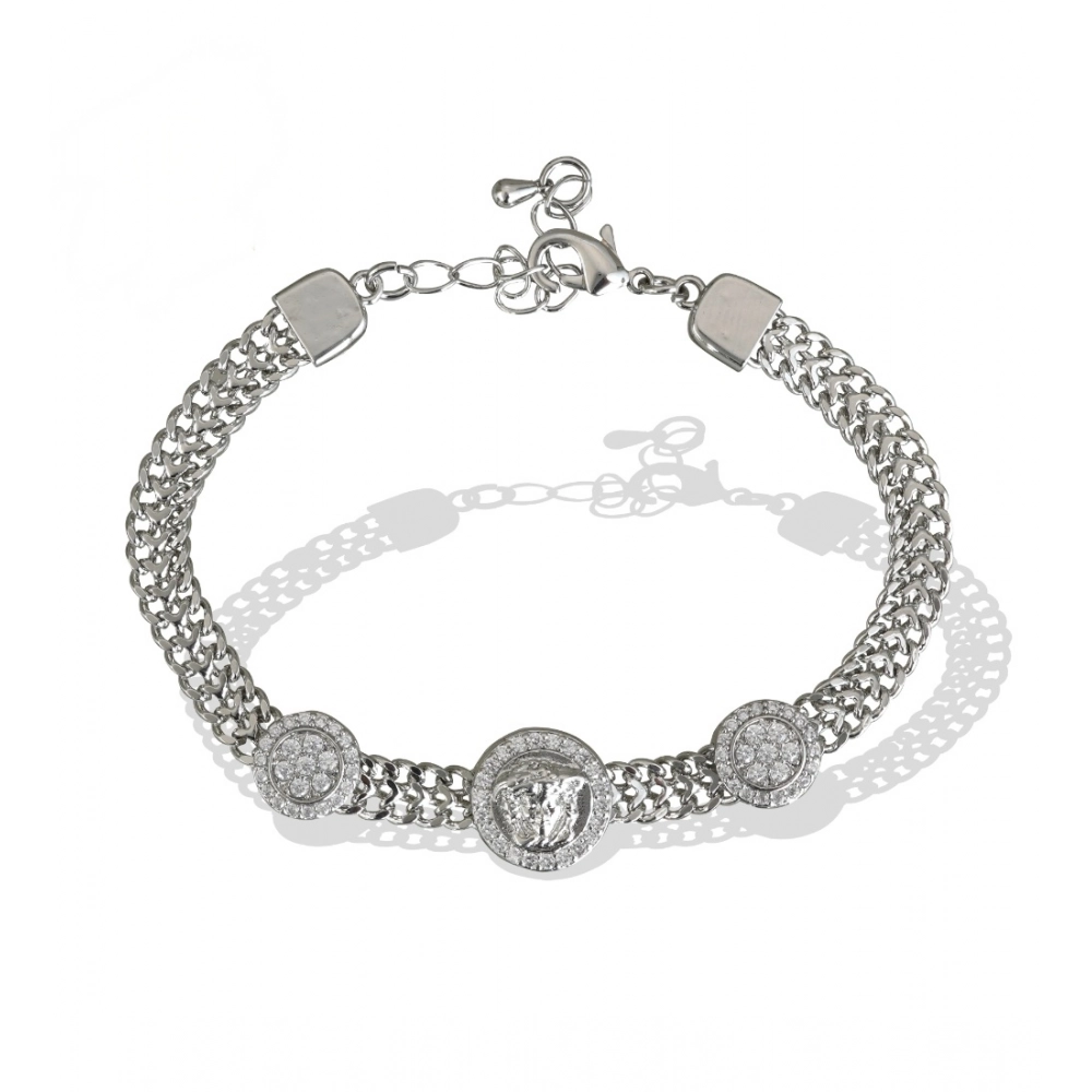 Generic Stainless Steel Unisex Silver Freesize Loose Bracelet (Silver Plated) Generic Stainless Steel Unisex Silver Freesize Loose Bracelet (Silver Plated)