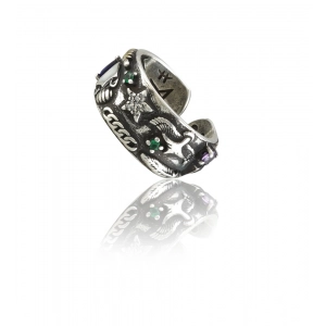 Generic Stainless Steel Imported High-Quality Office Wear Freesize Ring (Silver Plated)