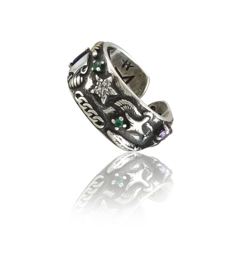 Generic Stainless Steel Imported High-Quality Office Wear Freesize Ring (Silver Plated)