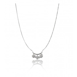 Generic Women's Stainless Steel Imported Stanless Steel Heart Pendent Chain (Silver Plated)