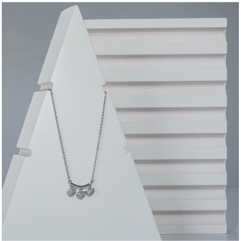 Generic Women's Stainless Steel Imported Stanless Steel Heart Pendent Chain (Silver Plated)