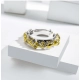 Generic Stainless Steel Double Tone High-Quality Freesize Ring (Silver Plated) Generic Stainless Steel Double Tone High-Quality Freesize Ring (Silver Plated)