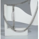 Generic Women's Stainless Steel Silver Polish Hand Bracelet And Necklace (Silver Plated)