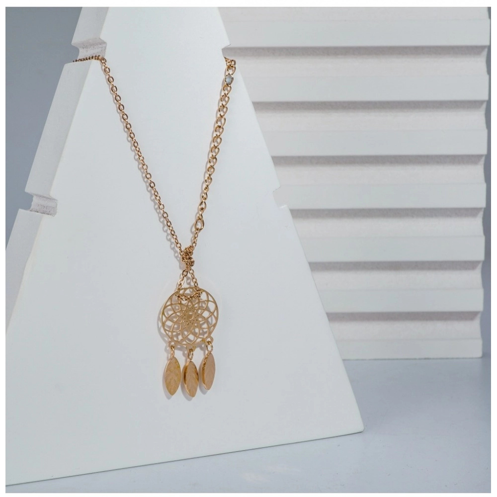 Generic Women's Stainless Steel Dream Catcher Pendent Delicate Chain (Gold Plated) Generic Women's Stainless Steel Dream Catcher Pendent Delicate Chain (Gold Plated)