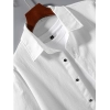 Generic Men's Popcon Solid Half Sleeve Shirt and Shorts Set (White)