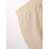 Generic Men's Popcon Striped Half Sleeve Shirt and Shorts Set (Cream)