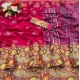 Generic Women's Silk Blend Printed Saree With Unstitched Blouse (Pink, 5-5 Mtrs)