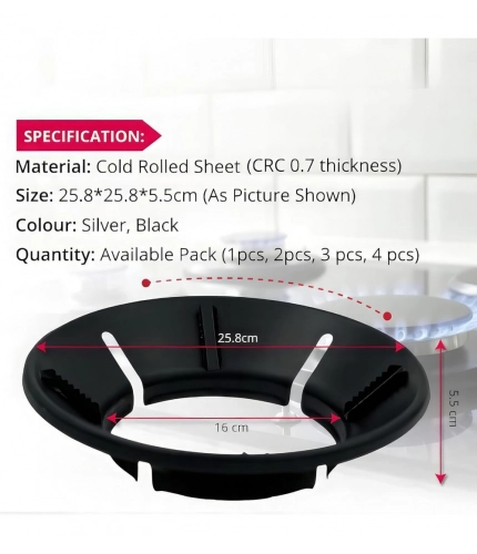 Generic Metal Gas Saver Burner Stand Pack of 1 (Black) Generic Metal Gas Saver Burner Stand Pack of 1 (Black)