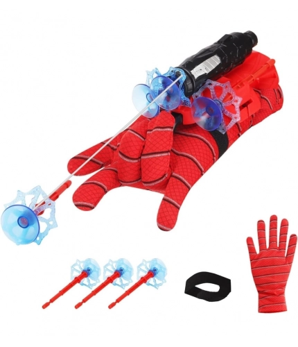 Generic Rubber Spider Web Shooters Toy for Kids (Red)