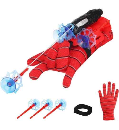 Generic Rubber Spider Web Shooters Toy for Kids (Red)