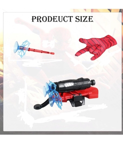 Generic Rubber Spider Web Shooters Toy for Kids (Red) Generic Rubber Spider Web Shooters Toy for Kids (Red)