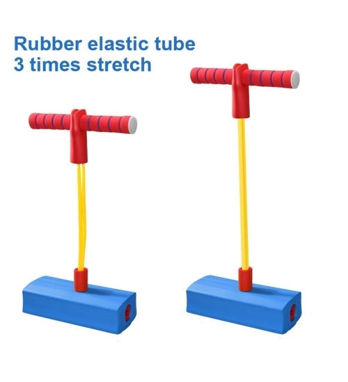 Generic Rubber Kids Pogo Jumper Fun and Safe Pogo Stick for Toddlers Bouncing Toy for Ages 3 and up Holds up to 250lbs (Multicolor)