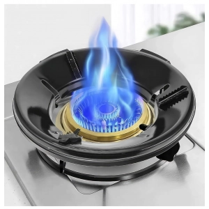 Generic Metal Gas Saver Burner Stand Pack of 1 (Black)