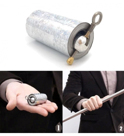Generic Metal Rod Magic Stick Silver Appearing Cane Metal Steel Stick (Silver)