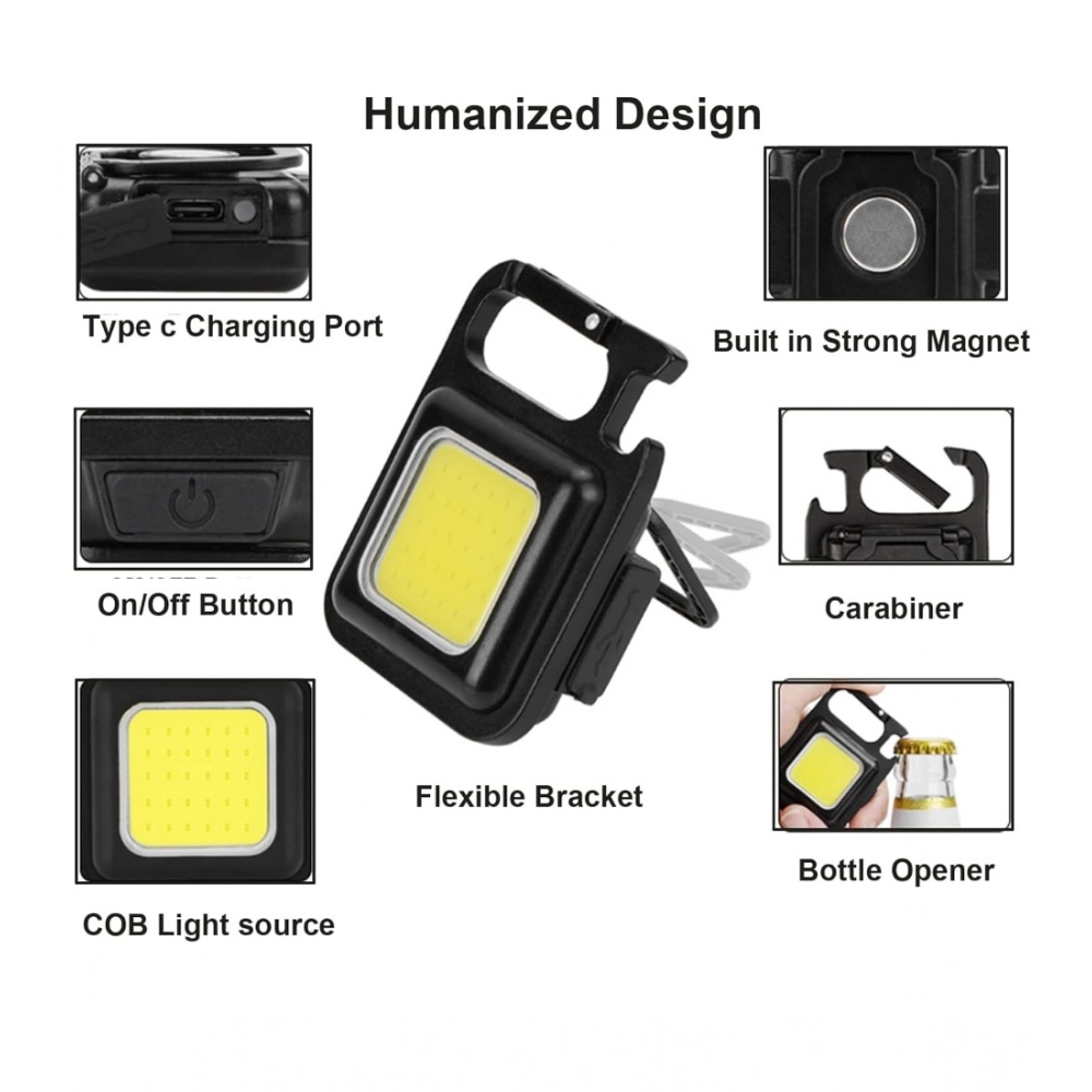 Generic Metal COB Keychain Light,Rechargeable Led Small Flashlight 500 Lumens Brigh Pack of 1 (Black) Generic Metal COB Keychain Light,Rechargeable Led Small Flashlight 500 Lumens Brigh Pack of 1 (Black)