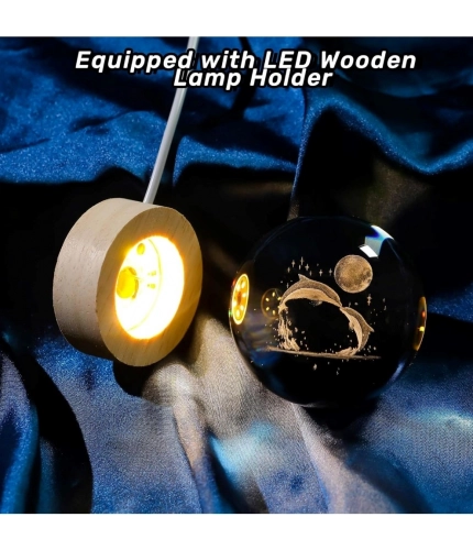 Generic Wood 3D Galaxy Crystal Ball Night Lamp Colorful LED Wooden Dolphin with Moon (Transparent) Generic Wood 3D Galaxy Crystal Ball Night Lamp Colorful LED Wooden Dolphin with Moon (Transparent)