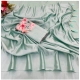Generic Women's Satin Solid Saree With Unstitched Blouse (Lightgreen, 5-5 Mtrs)