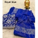 Generic Women's Georgette Printed Saree With Unstitched Blouse (Blue, 5-5 Mtrs) Generic Women's Georgette Printed Saree With Unstitched Blouse (Blue, 5-5 Mtrs)