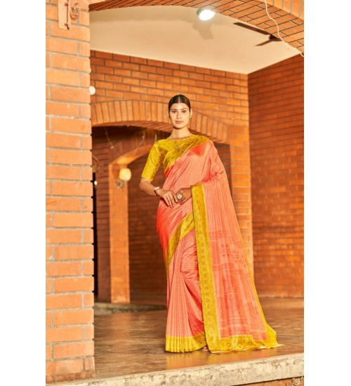 Generic Women's Crepe Printed Saree With Unstitched Blouse (Beige, 5-5 Mtrs)