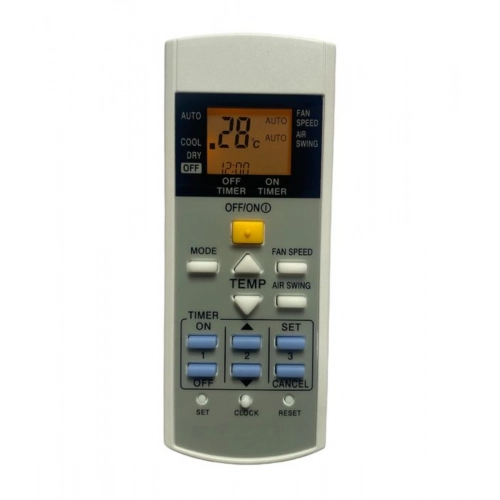 Generic AC Remote No.29 with Backlight Panasonic AC Remote Control (White)