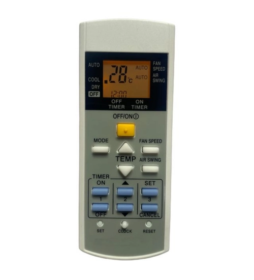 Generic AC Remote No.29 with Backlight Panasonic AC Remote Control (White)
