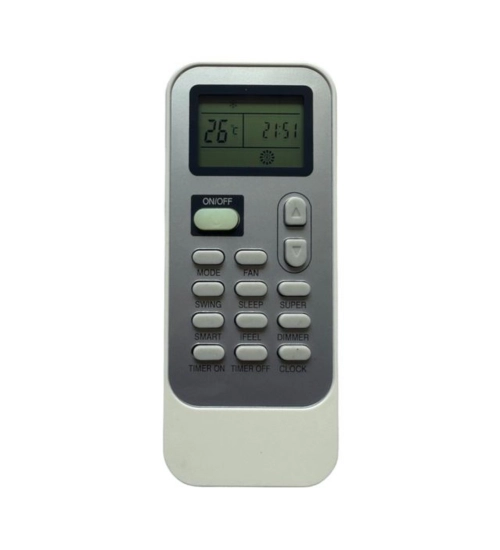 Generic AC Remote No.134 No Backlight Llyod AC Remote Control (White)