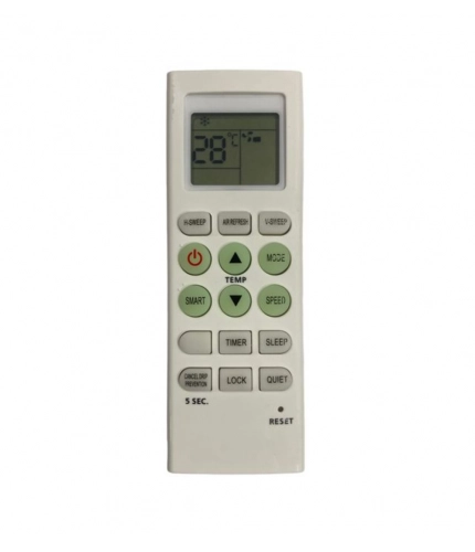 Generic AC Remote No.36E No Backlight Micromax AC Remote Control (White)